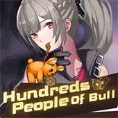 Hundreds People Of Bull